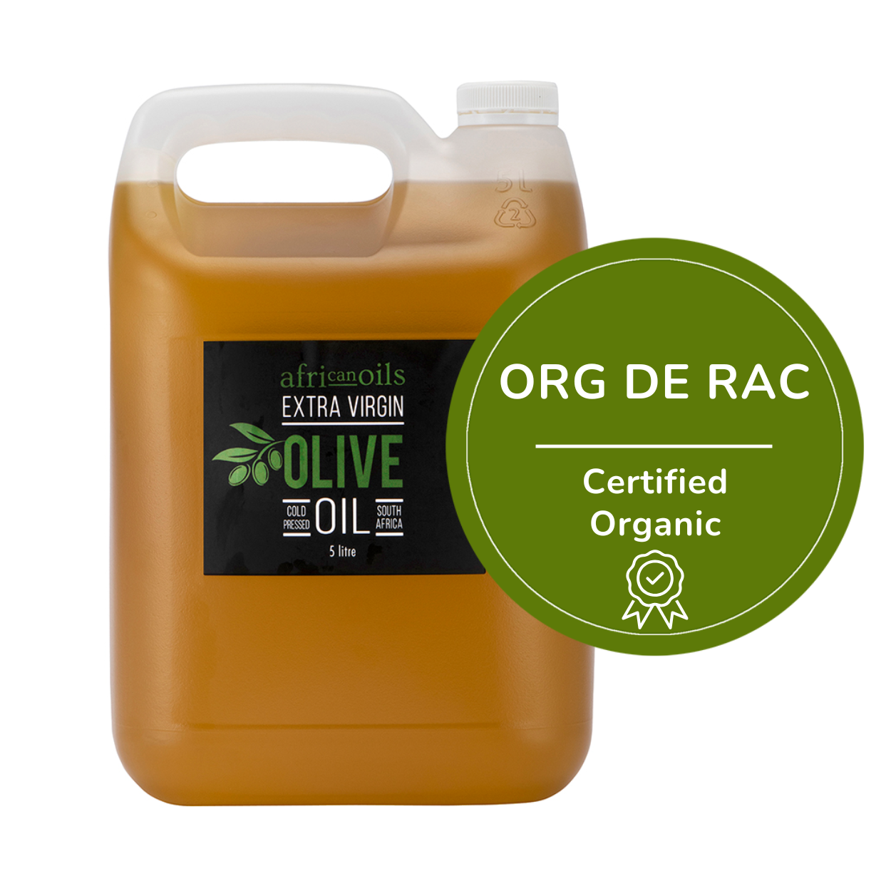 African Oils & Vinegar | 5l Certified Organic Extra Virgin Olive Oil