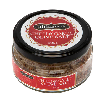 Olive Salt Crystals with Chili & Garlic