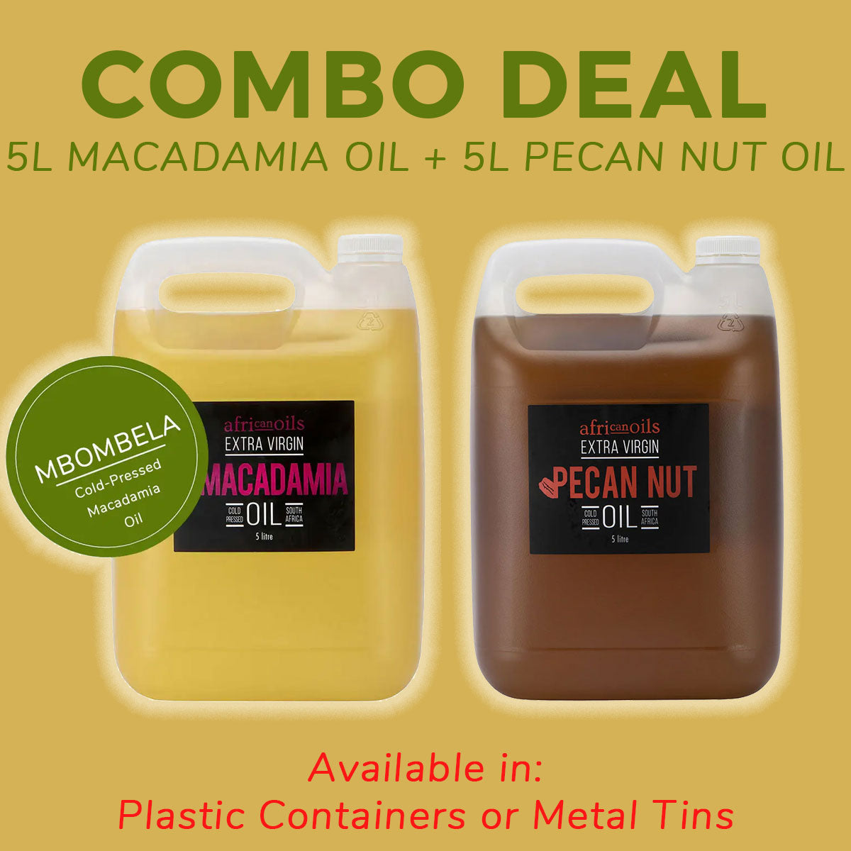 Macadamia & Pecan Nut Oil Combo