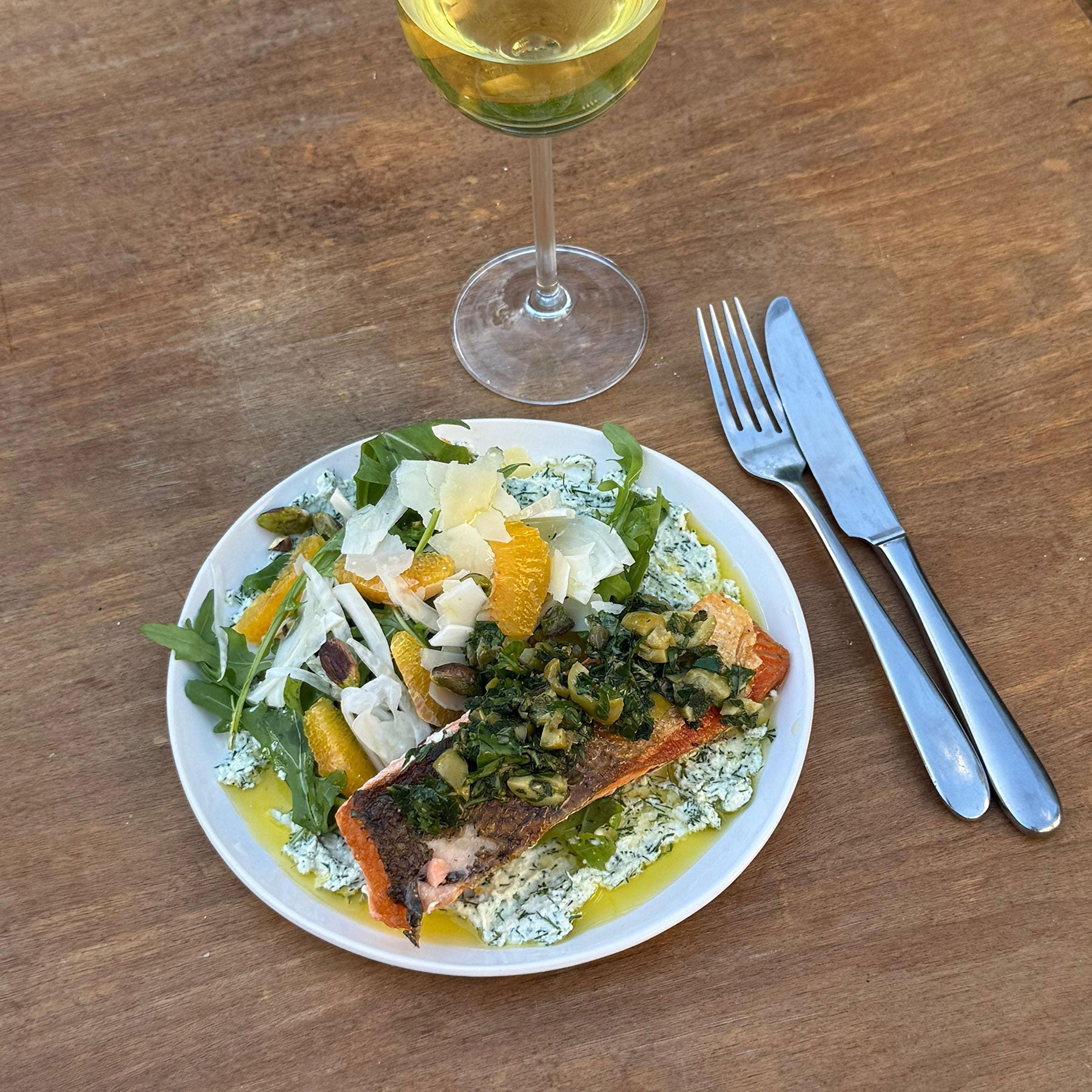 Olive Eatery’s Summer Salmon Salad