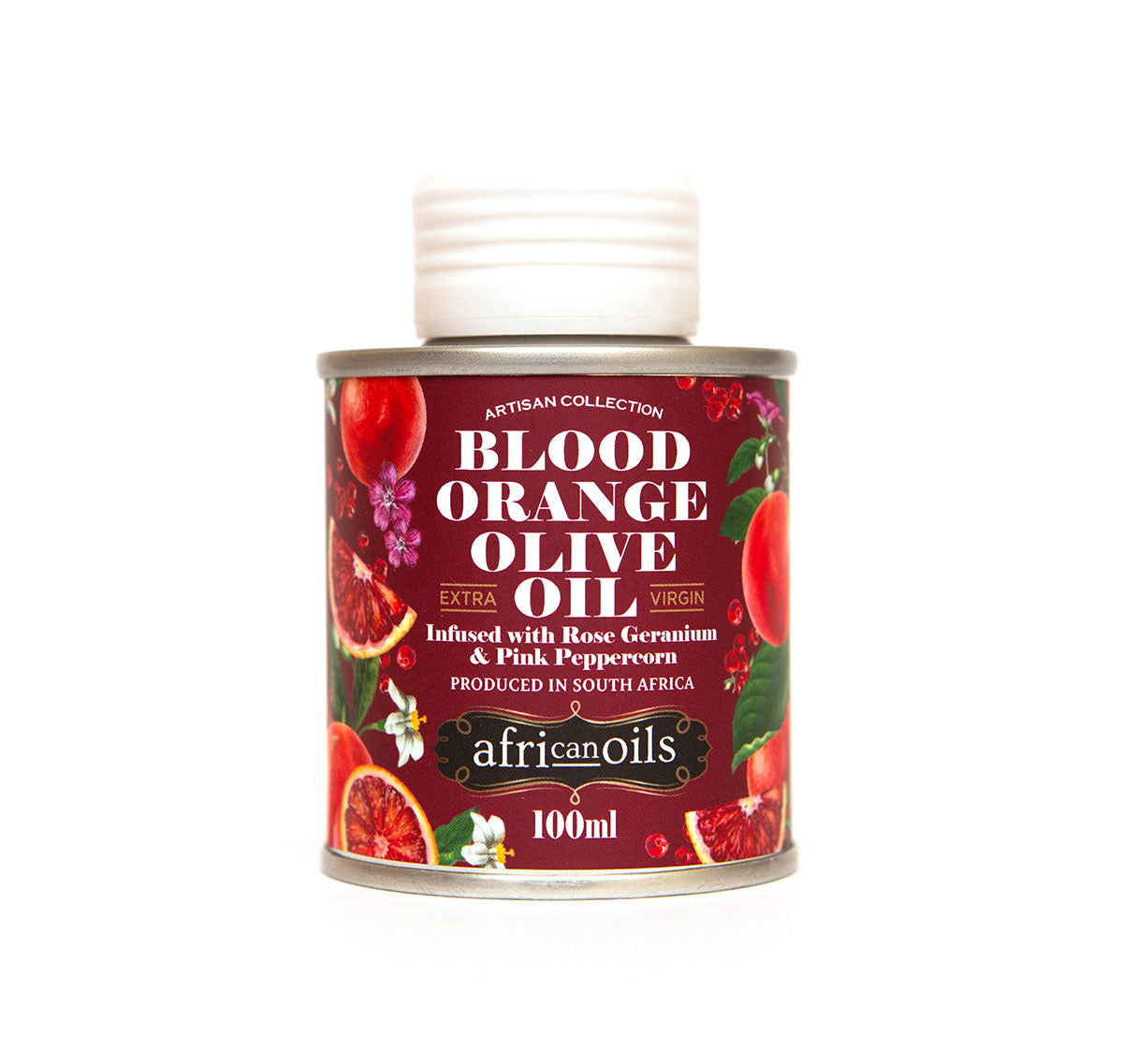 Blood Orange Olive Oil infused with Rose Genarium & Pink Peppercorn