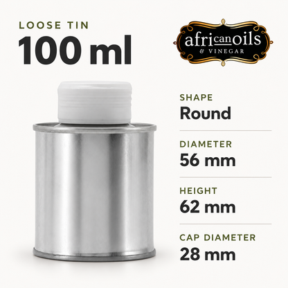 Premium Food Grade Tin + Cap – 100ml