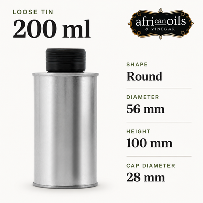 Premium Food Grade Tin + Cap – 200ml