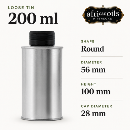 Premium Food Grade Tin + Cap – 200ml