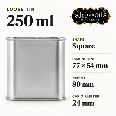 Premium Food Grade Tin + Cap – 250ml