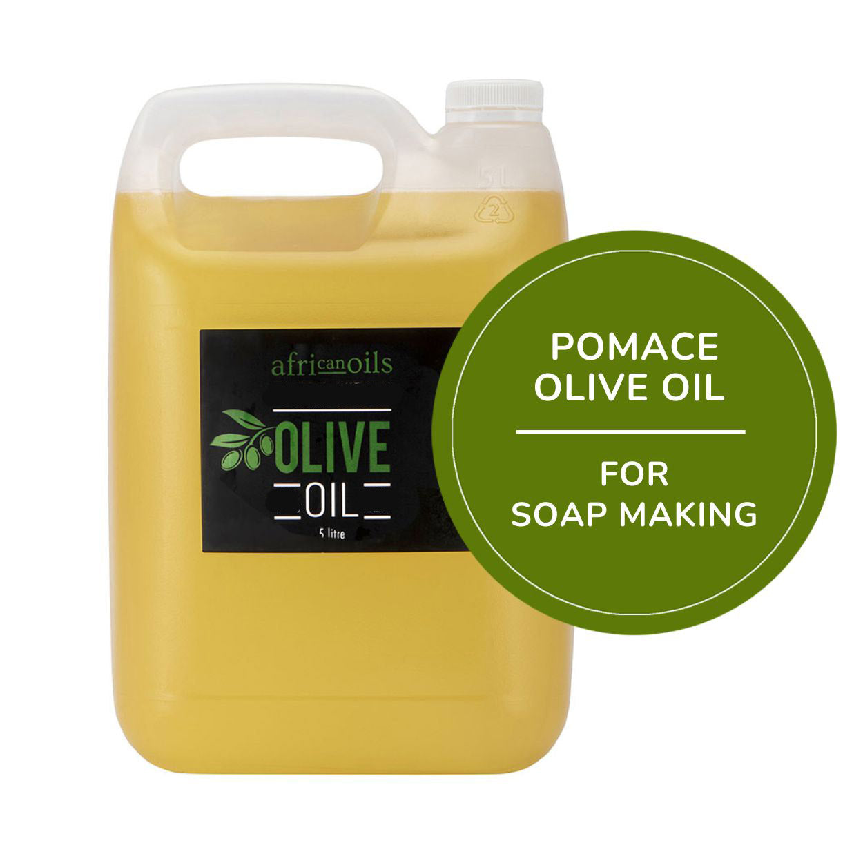 5L Pomace Olive Oil for Soap Making