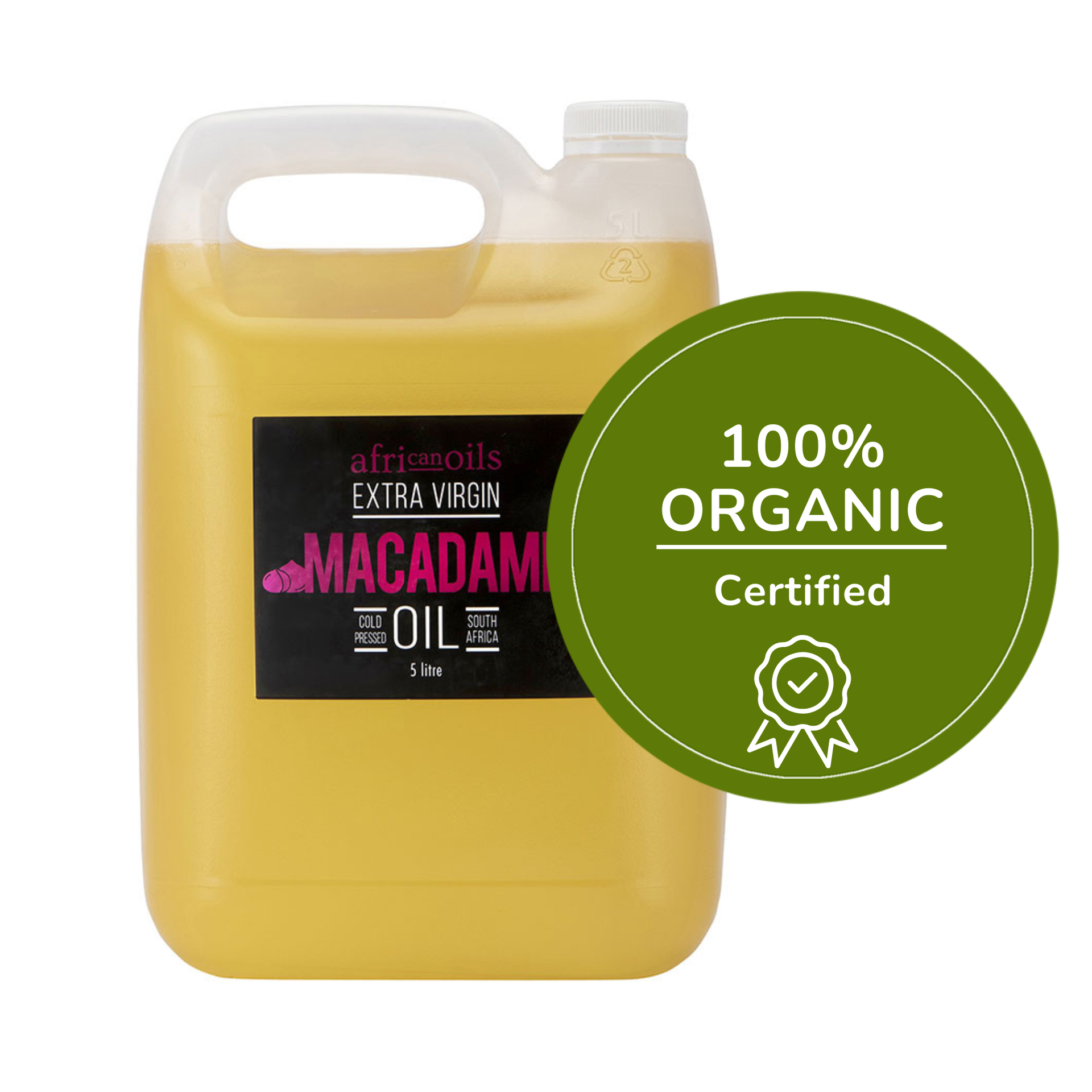 African Oils | 5L Extra Virgin Organic Macadamia Oil