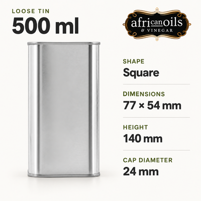 Premium Food Grade Tin + Cap – 500ml