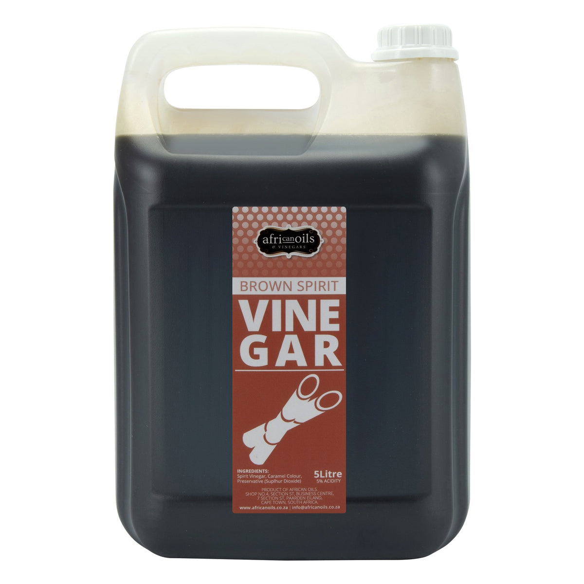 Brown Spirit Vinegar 5 litre container