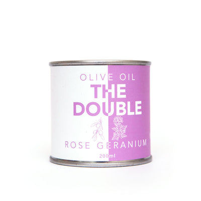 The Double: Extra Virgin Olive Oil with Rose Geranium