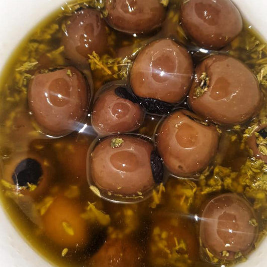 Nocellara Olives stuffed with sun-dried blueberries