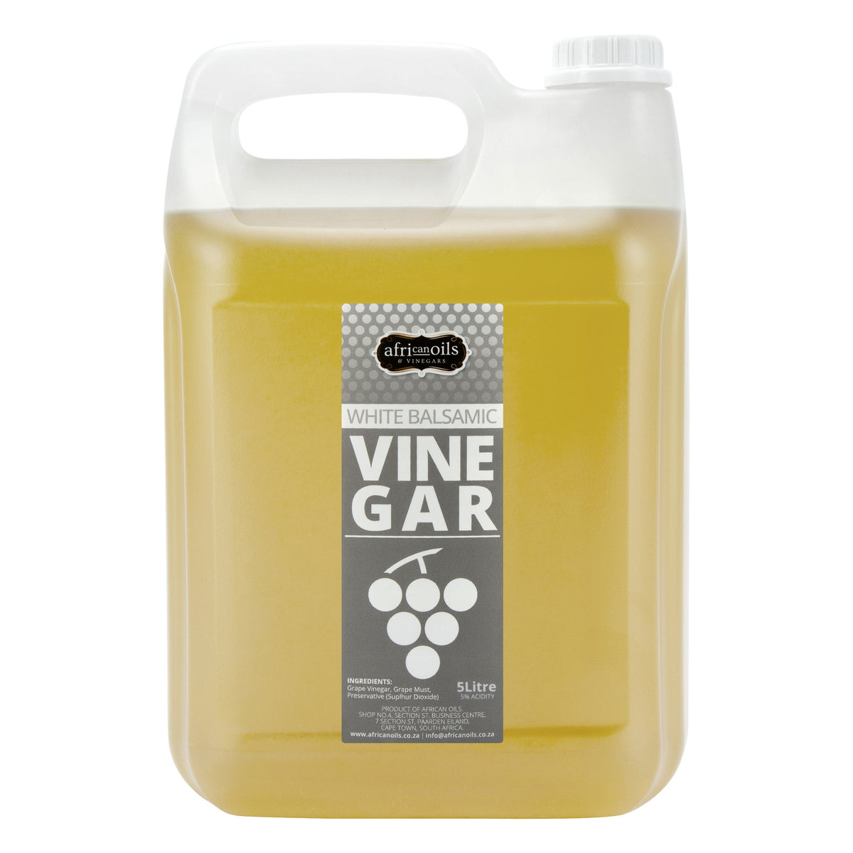 White Balsamic Vinegar 5 litre container