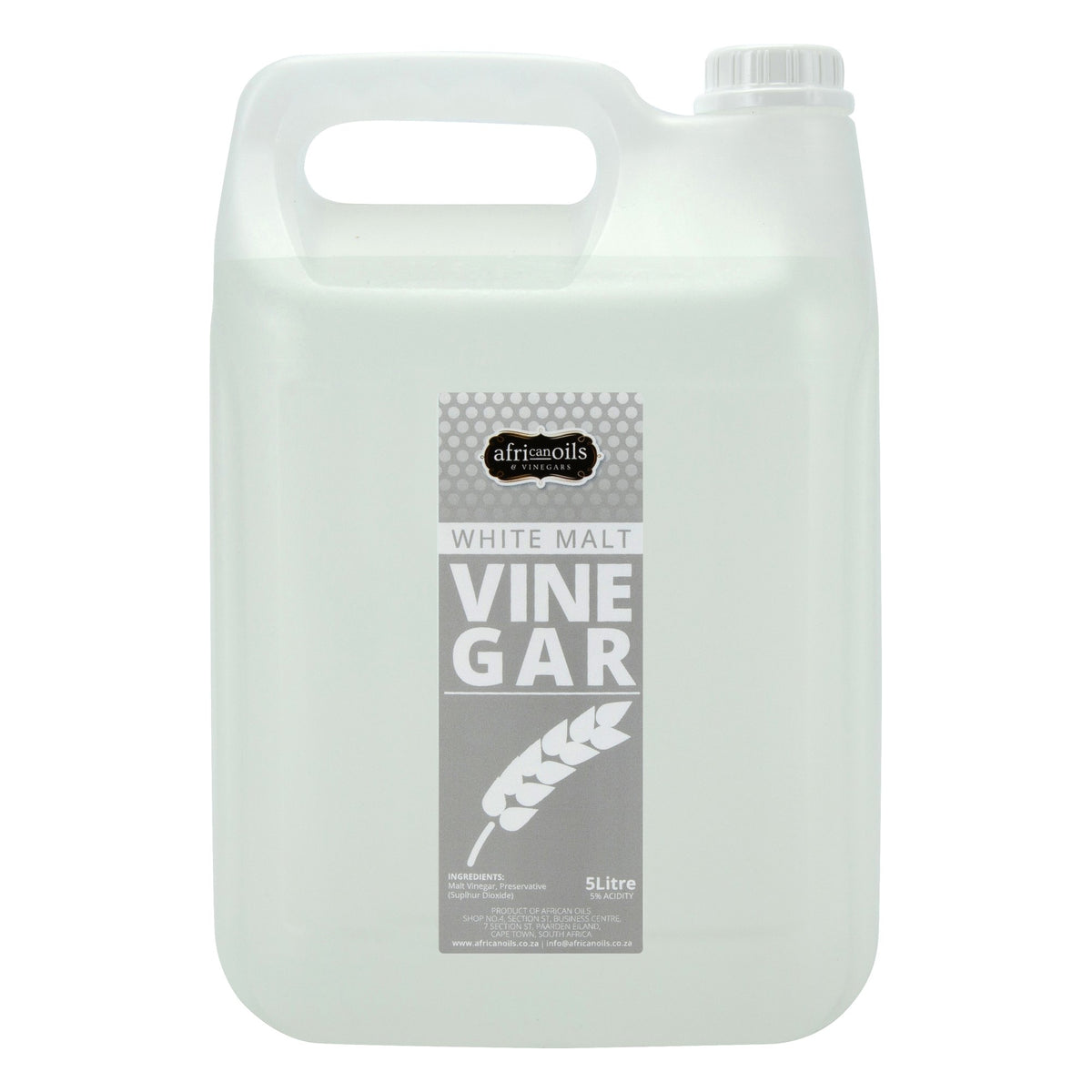 White Malt Vinegar 5 litre container